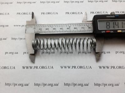 Пружина стиснення 1,5 х 15 х 81,5 (Артикул: S7961)