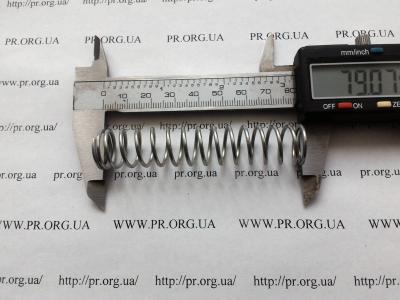 Пружина стиснення 1,5 х 16 х 79 (Артикул: S7964)
