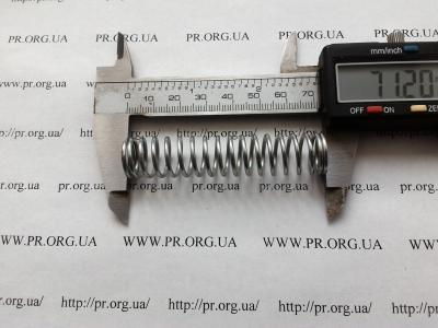 Пружина стиснення 1,5 х 15 х 71,2 (Артикул: S7965)