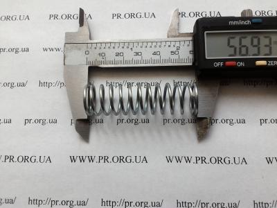 Пружина стиснення 1,5 х 16,5 х 57 (Артикул: S7969)