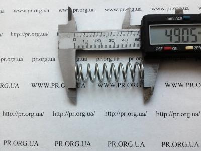 Пружина сжатия 1,5 х 13,8 х 49 (Артикул: S7971)