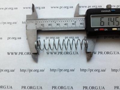 Пружина сжатия 1 х 13,2 х 61,5 (Артикул: S7979)