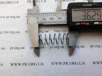 Пружина сжатия 1 х 13,5 х 36 (Артикул: S7982)