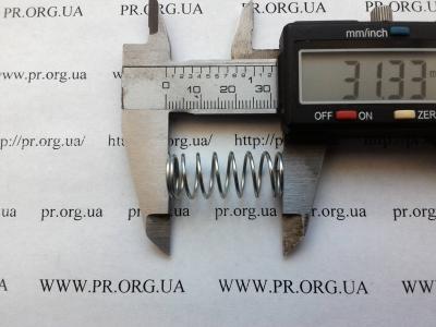 Пружина стиснення 1 х 12,6 х 31 (Артикул: S7984)
