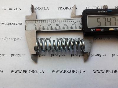 Пружина стиснення 2,5 х 14,8 х 57,5 (Артикул: S7987)