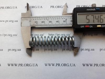 Пружина сжатия 2,5 х 14 х 57,5 (Артикул: S7988)