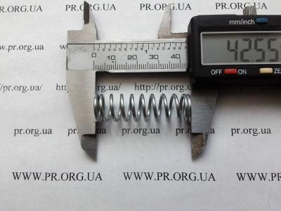 Пружина стиснення 1,4 х 12,6 х 42,5 (Артикул: S8026)