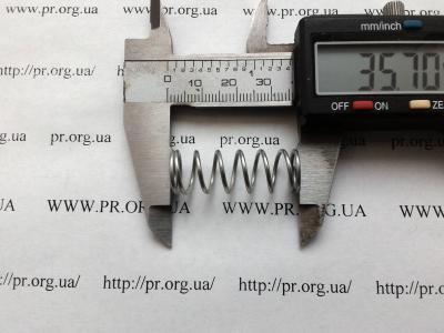 Пружина стиснення 1,2 х 12,4 х 35,5 (Артикул: S8044)