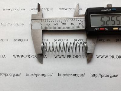 Пружина стиснення 1 х 12 х 52,5 (Артикул: S8047)