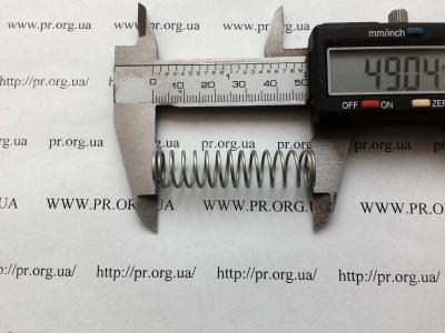 Пружина стиснення 1 х 11,8 х 49 (Артикул: S8048)