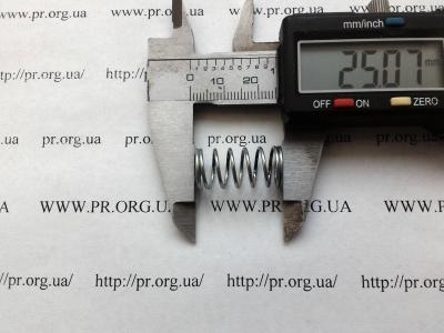 Пружина сжатия 1 х 11,7 х 25 (Артикул: S8053)
