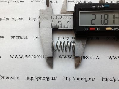 Пружина стиснення 1 х 11,7 х 21,8 (Артикул: S8055)