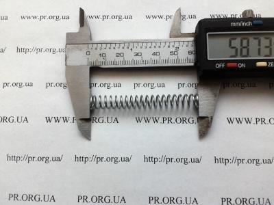 Пружина стиснення 1 х 7,8 х 58,5 (Артикул: S8058)