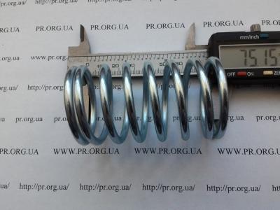Пружина стиснення 4 х 43,2 х 75 (Артикул: S8097)