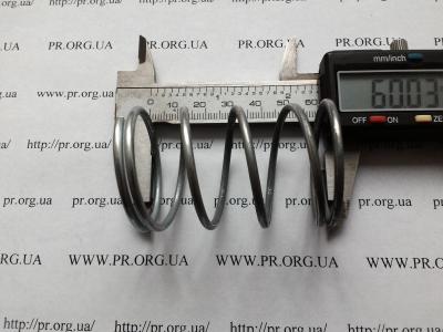 Пружина сжатия 2,5 х 38 х 60 (Артикул: S8177)