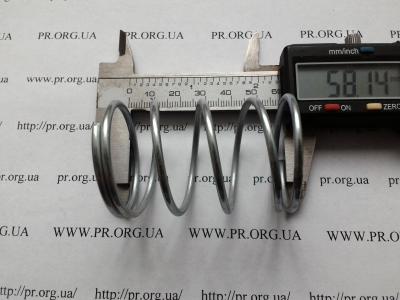 Пружина сжатия 2,5 х 38,5 х 58 (Артикул: S8178)