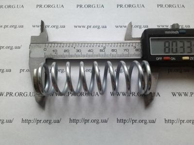 Пружина стиснення 3 х 26 х 80 (Артикул: S8224)