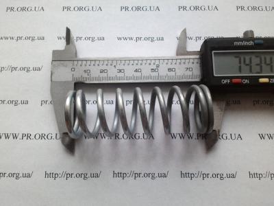 Пружина сжатия 3 х 25,8 х 74 (Артикул: S8226)