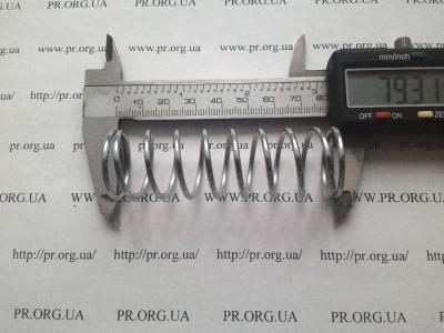 Пружина стиснення 2 х 24,7 х 79 (Артикул: S8238)