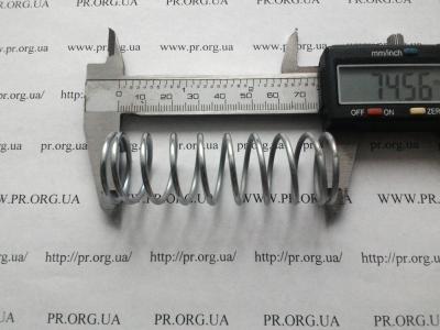 Пружина стиснення 2 х 24,7 х 74,5 (Артикул: S8244)