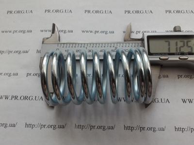 Пружина стиснення 4 х 39,5 х 71 (Артикул: S8394)