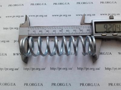 Пружина сжатия 3 х 27 х 92 (Артикул: S8609)