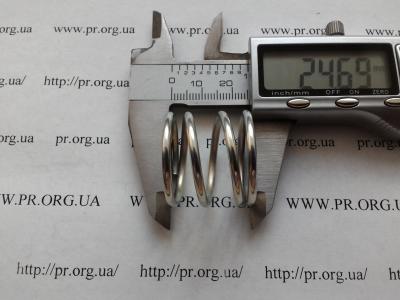 Пружина сжатия 2,5 х 27,5 х 24,5 (Артикул: S8631)