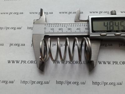 Пружина стиснення 2 х 24,5 х 48,5 (Артикул: S8648)