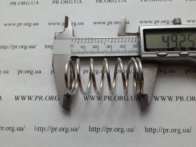 Пружина сжатия 2 х 24,7 х 49 (Артикул: S8649)
