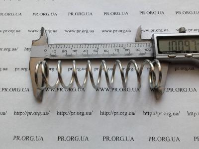 Пружина стиснення 2,5 х 25 х 101 (Артикул: S8727)