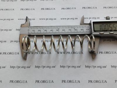 Пружина стиснення 2,5 х 25 х 100,5 (Артикул: S8728)