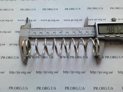 Пружина стиснення 2,5 х 25 х 98,5 (Артикул: S8731)