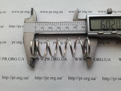 Пружина стиснення 2 х 21,8 х 60 (Артикул: S8785)