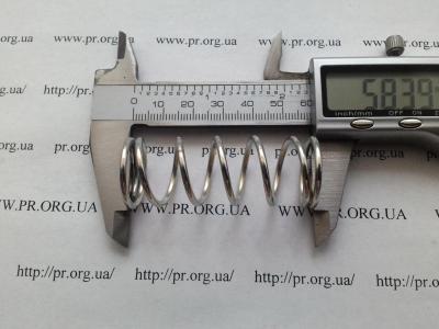 Пружина сжатия 2 х 21,8 х 58 (Артикул: S8786)