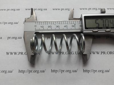 Пружина стиснення 2,5 х 22,2 х 57 (Артикул: S8885)