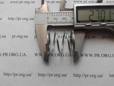 Пружина стиснення 1,5 х 23,5 х 27 (Артикул: S8905)
