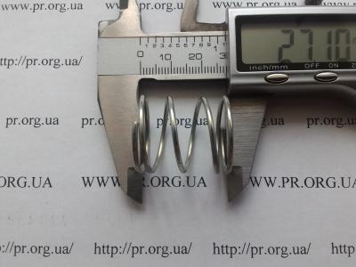 Пружина стиснення 1,5 х 23 х 27 (Артикул: S8906)