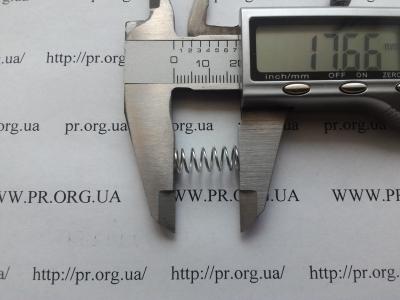 Пружина стиснення 0,7 х 7,2 х 17,5 (Артикул: S8915)
