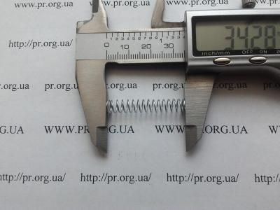 Пружина стиснення 0,5 х 6 х 34 (Артикул: S8917)