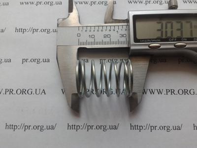 Пружина стиснення 1,4 х 21,8 х 30 (Артикул: S8934)