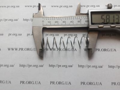 Пружина стиснення 1 х 16,4 х 58 (Артикул: S8935)