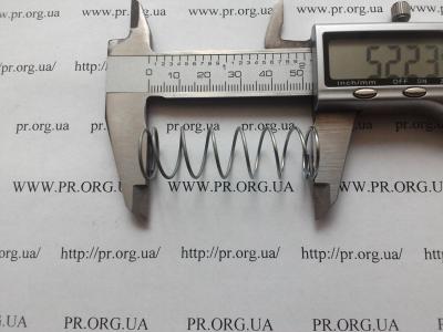 Пружина стиснення 1 х 16 х 52 (Артикул: S8937)