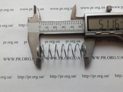 Пружина стиснення 1 х 16,3 х 51 (Артикул: S8938)