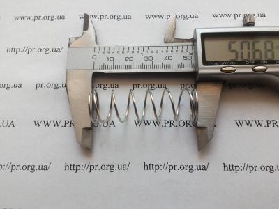 Пружина стиснення 1 х 16 х 50,5 (Артикул: S8943)