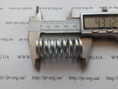 Пружина сжатия 3 х 20,2 х 43 (Артикул: S8949)