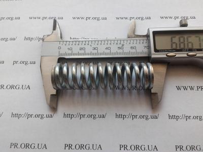 Пружина стиснення 3 х 19,2 х 68,5 (Артикул: S8957)