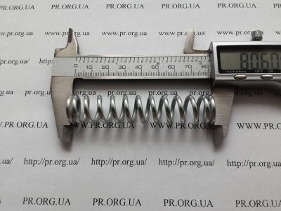 Пружина стиснення 2,5 х 16,4 х 80,5 (Артикул: S8998)