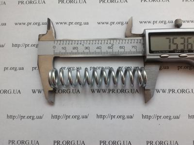 Пружина стиснення 2,5 х 16,4 х 75 (Артикул: S9002)