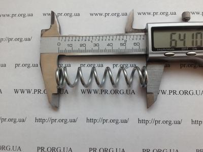 Пружина стиснення 2,2 х 15 х 64 (Артикул: S9010)