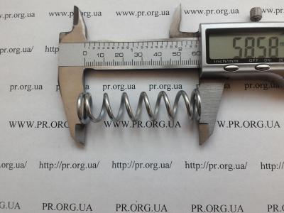 Пружина стиснення 2,2 х 15 х 58,5 (Артикул: S9020)